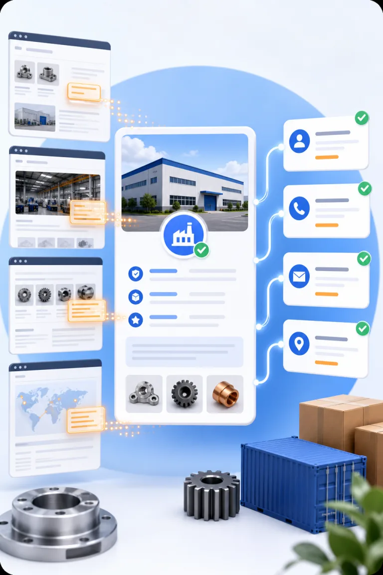 Supplier contact details organized for review